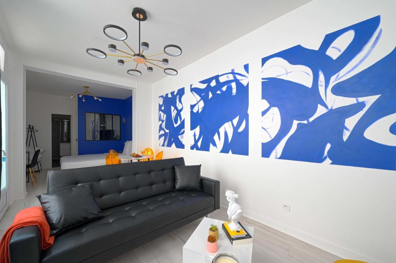 Modern Large Studio Apartment For 3 Paris Bagian luar foto